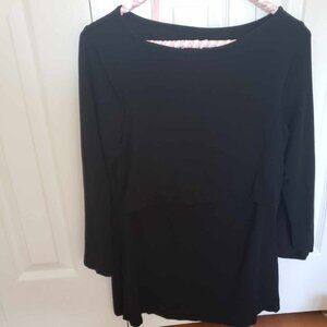 Black Long sleeve maternity Top